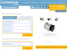 Tablet Screenshot of compressor-express.de